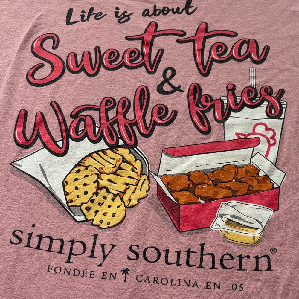 Women’s Simply Southern Pink Chick-Fil-A Tee - Picture 2 of 6